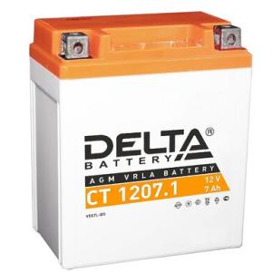 Аккумулятор 12в-7а/114*71*131/DELTA  CT 1207.1 YTX7L-BS