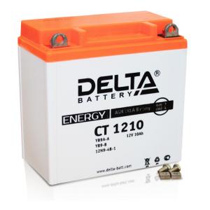 Аккумулятор 12в-10а/135*78*138/DELTA CT 1210 YTX10-BS