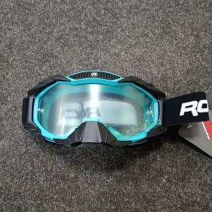 Очки д/кросса ROCKOT RM-337 (морская волна-черный/прозрачная, Anti-Scratch)