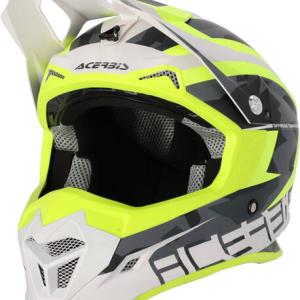 Шлем  МОТО ACERBIS PROFILE 4 FLUO YELLOW/WHITE/M/