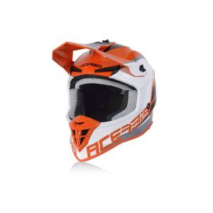 Шлем  МОТО ACERBIS LINEAR ORANGE/WHITE/M/