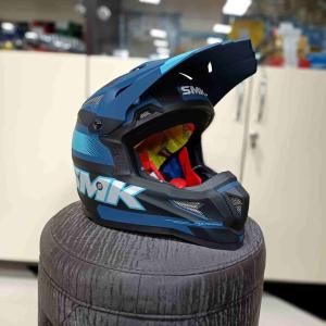 Шлем мото SMK ALLTERRA X-THROTTLE, цвет синий/чёрный (L)