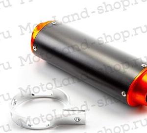 Глушитель 4T TTR250cc-2/кросс CNC оранжевый/